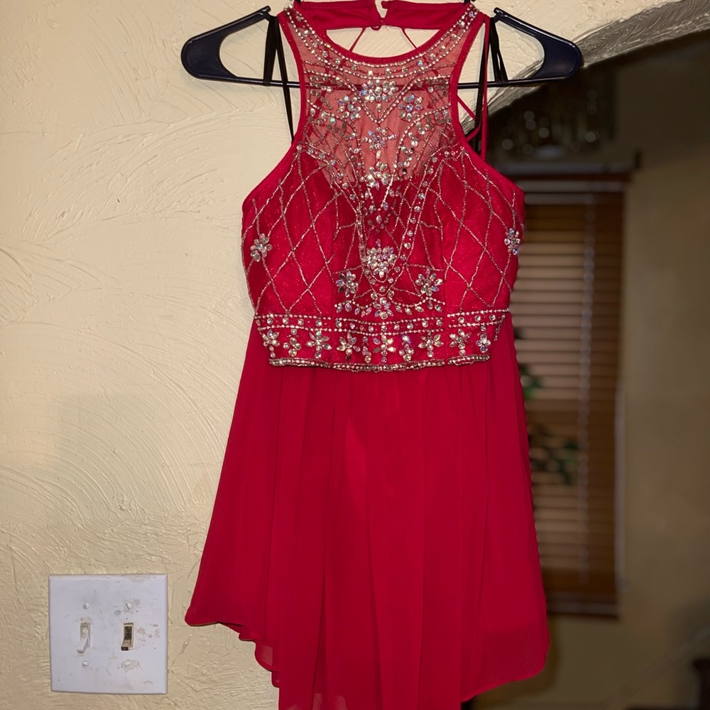 Red beautiful 2 piece skirt set - Picture 1 of 2